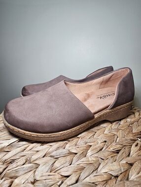 SOFTWALK ADDIE Slip On Clogs Brown Lagenlook Boho Nurse Shoes Size 8M